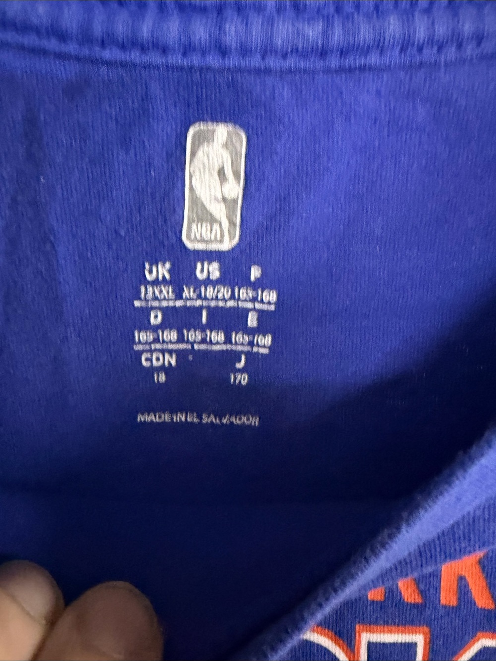 New York Knicks nba basketball graphic logo team shirt youth size XL - Picture 4 of 11